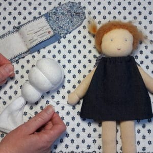 Réaliser la sous-tête de la poupée Camomille