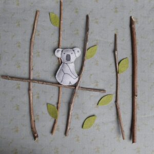 le kit couture du koala, une création Pique & Colegram en feutrine de laine, à réaliser soi-même