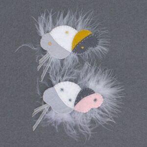 Le kit feutrine de la broche nuage, une création Pique & Colegram