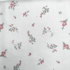 Satin de coton Sous le figuier Fabrics Pemberley rose et gris ( robe B)